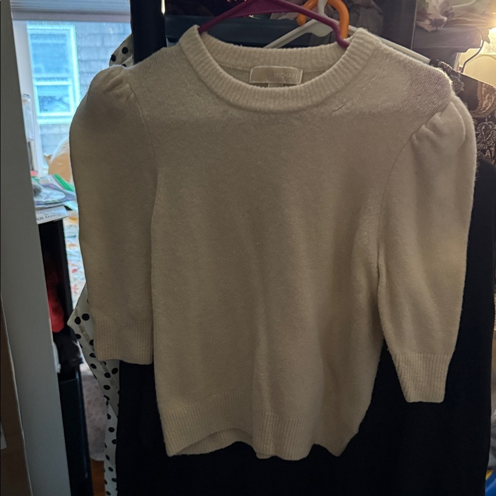 MICHAEL Michael Kors Cream Crew Neck Sweater